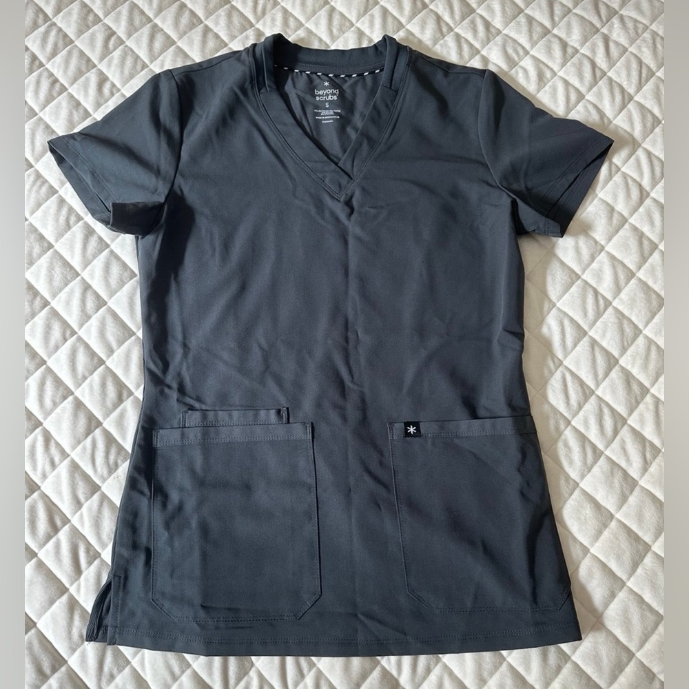 Beyond Happy Scrub Top